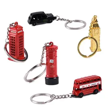 

London Red&Blue Bus Key organizer Mail Box Key Holder Key Pendant Keychain Souvenir Gifts For Men Key chain Key Ring keyring