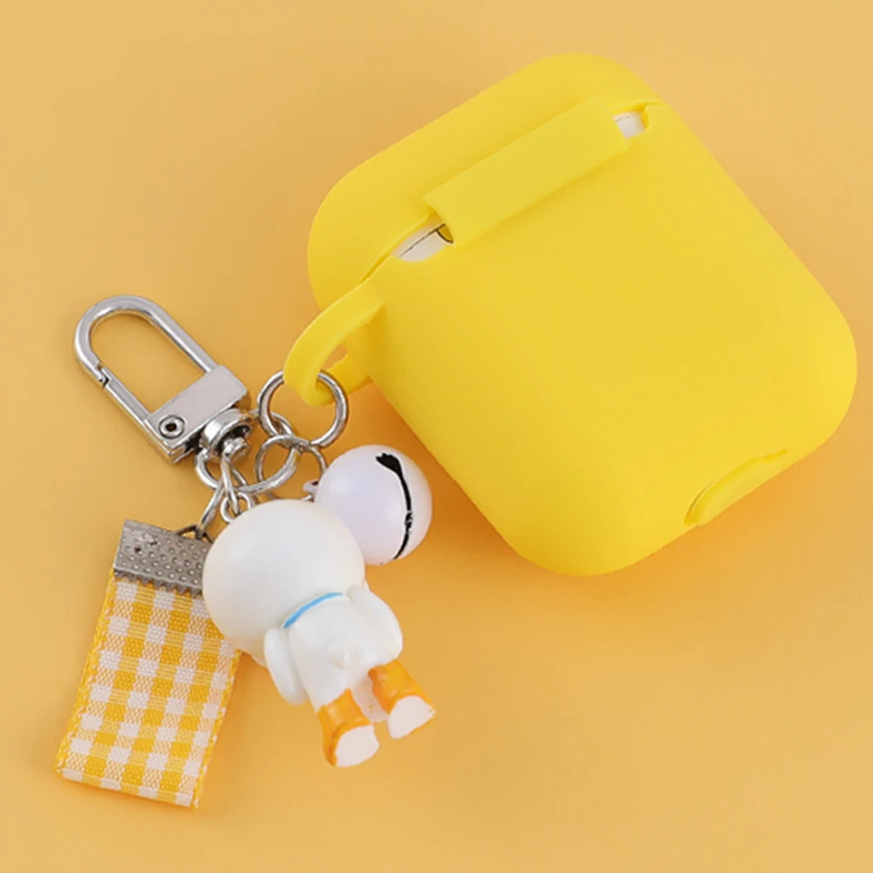 Игрушка для собаки украшение куклы силиконовый чехол для Apple Airpods аксессуары Bluetooth наушники зарядная Коробка Чехол Крышка Брелок
