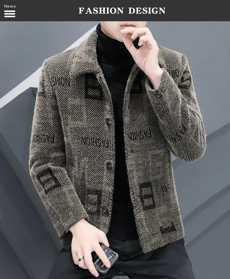 Giacca Corta Calda Uomo Cappotto Invernale Uomo In Lana E