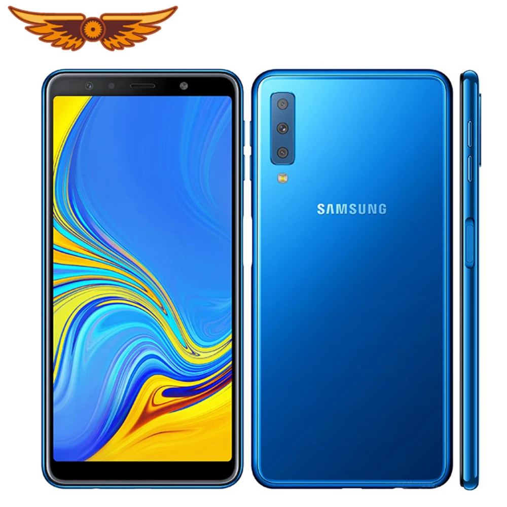 Gezag amateur stad Original Samsung Galaxy A7 (2018) A750F 6.0 Inches Octa core 4GB RAM 64GB  ROM 24MP Triple Camera LTE Unlocked Android Cellphone|Cellphones| -  AliExpress