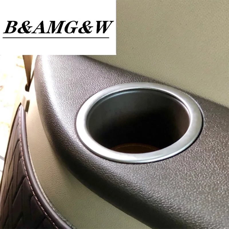 

Car styling Back row Water Cup Holder Panel Cover Stickers trim For Mercedes Benz R Class W251 R300 320 350 400 Auto Accessories