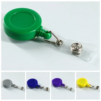 

5Pcs/set Retractable Pull Badge ID Lanyard Name Tag Card Badge Holder Reels Key Ring Chain Clips School Student Office