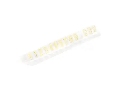 Gold and Clear 20 штук 45x5x5 мм ювелирные часы одежды евро ценники метки - Цвет: Gold and Clear