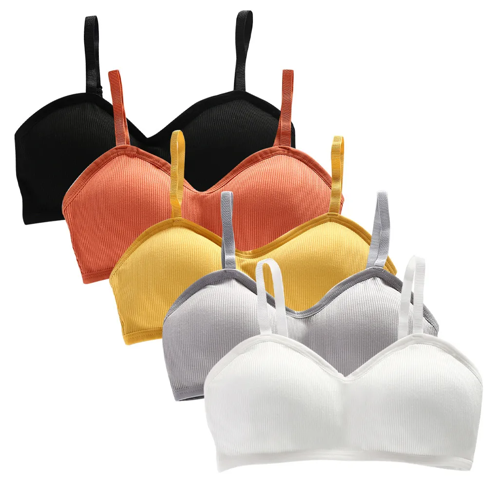 

JAYCOSIN bra Women Bras Sports Vest Wrap Chest No Rings Ribbon Breast Pad Ring Underwear bra for women 20190813