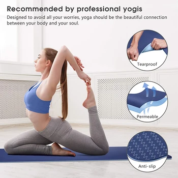  6mm Non-Slip Double Layer Yoga Mat 4