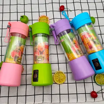 

380ml 6 Blades Portable Electric Fruit Juicer Home USB Rechargeable Blenders Machine Sports Bottle Juicing Cup Smoothie Maker