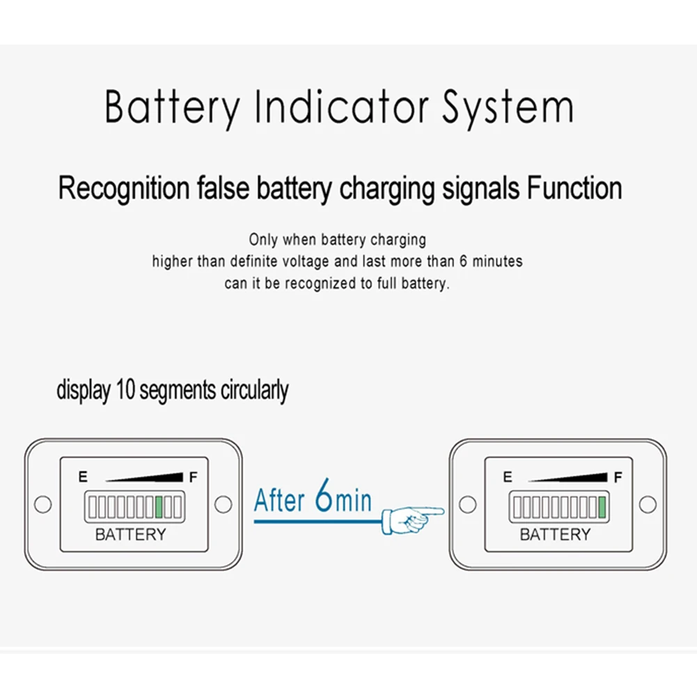 Monitor Status Capacity Tester Charge Meter LED Display Battery Indicator Digital Car Durable Easy Install Waterproof Automatic