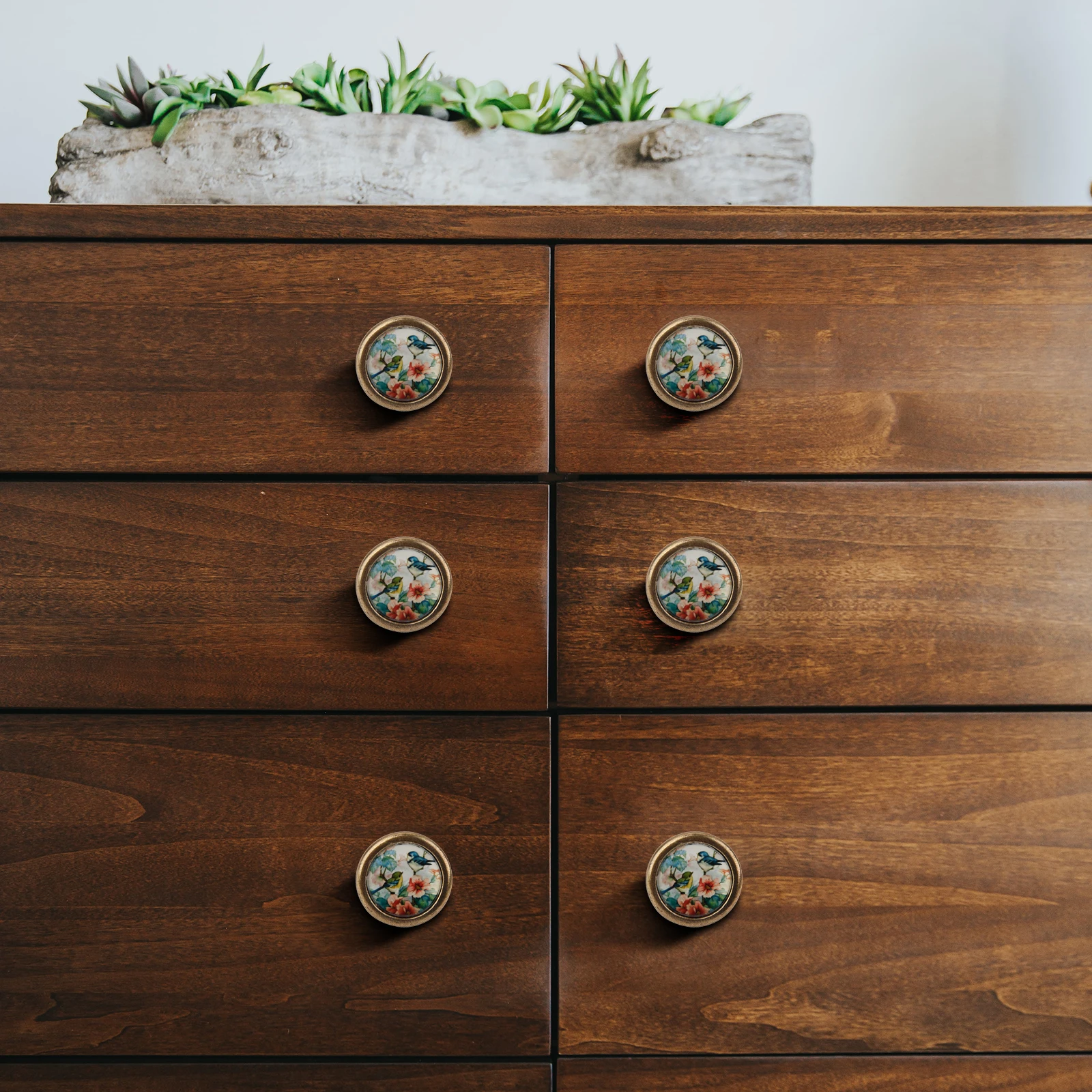 Furniture Handles Retro Mini Small Drawer Knobs Vintage Knob Bronze Drawer Zinc Alloy Furniture Handles For Cabinets And Drawers