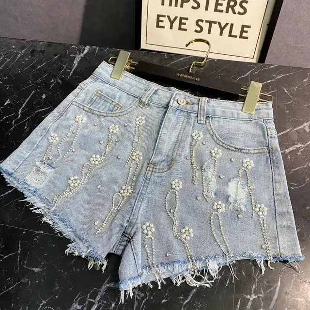 designer denim shorts womens