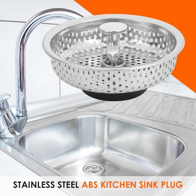 1Pc Stainless Steel Mesh Kitchen Sink Strainer Disposer Plug Drain