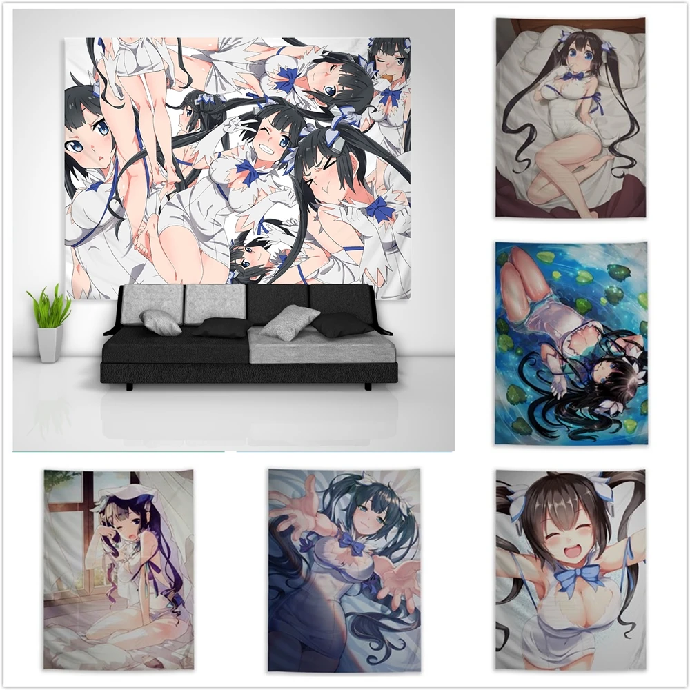 

Danmachi Aiz Wallenstein Tapestry Art Wall Hanging Sofa Table Bed Cover Home Decor Dorm Gift