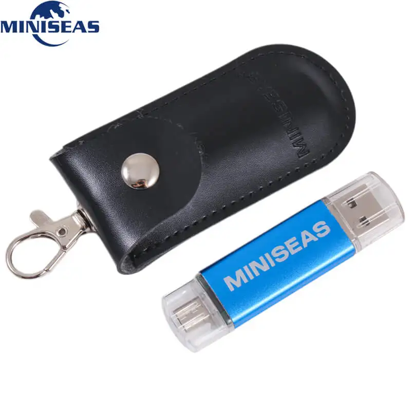 black and blue MIniseas 2 цвета портативный otg usb флэш-накопитель 8 Гб 16 Гб внешний накопитель для системы Android устройство memory stick pen drive U stick - Цвет: black and blue