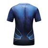 T shirt Women Bodybuilding Slim T-Shirt 3D Superhero Union Quantum Quick Dry Compression Shirt Ladies Stretch Sports T-shirt Fit 3