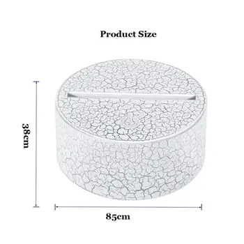 

Led lamp base USB Cable Touch switch Modern Black USB Cable Remote Control Night Light Acrylic 3D Led night lamp Assembled Base