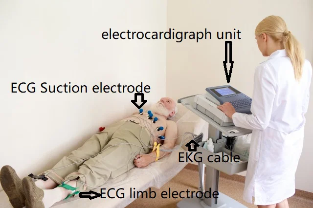 Comaptible GE CAM/Универсальный leadwire, 20 дюймов(50 см) для MAC1100/1200 1200ST, CardioSmart, CardioSys, MAC5000, 5000ST, Case, Case