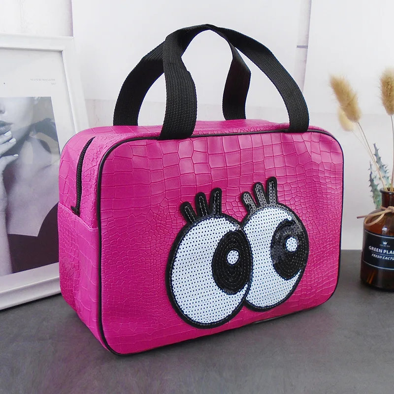 

Big Eyes Bath Bag Waterproof Hand Bath Portable Wash Bag Lovely Large Capacity Cosmetic Storage Bag