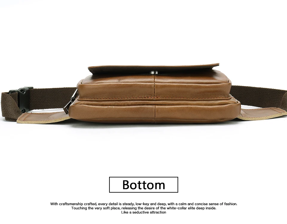 Waist Bag Leather Genuine Men Fanny Pack Money Belt Bag Phone Pouch Bags for Men Small Male Travel Waist Chest Pack 24