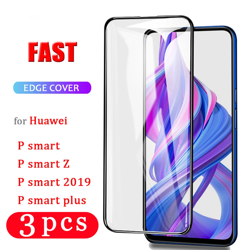 Закаленное стекло для huawei p smart plus 2018/2019/2020 pro Z S 3 шт.|Защитные стёкла и плёнки| |