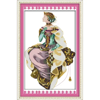 

Everlasting love Christmas Autumn queen Ecological cotton Chinese cross stitch kits counted stamped 14 CT 11CT sales promotion