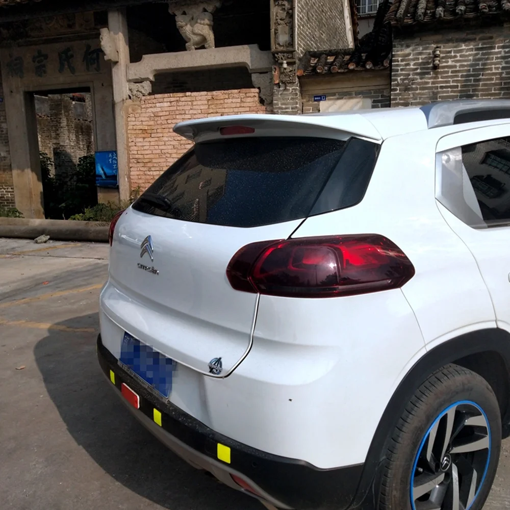Для Citroen C3-XR задний спойлер Авто ABS пластиковый Неокрашенный цвет задний Багажник крыло багажника спойлер автомобильные аксессуары
