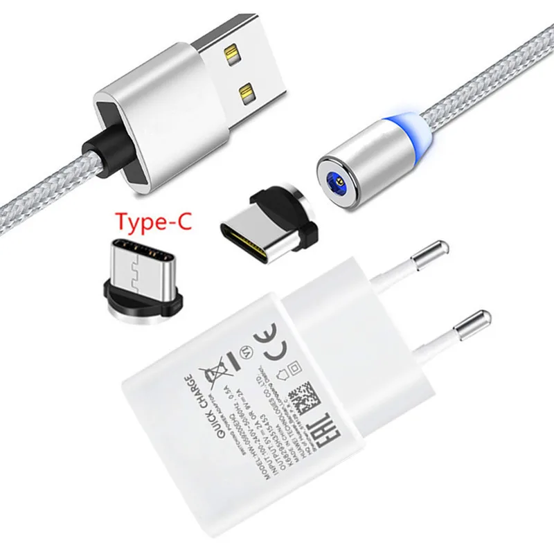 Магнитный зарядный кабель USB type C для Nokia 7 8 8,1, магнитный кабель для huawei P20 lite P30 Pro Honor view 20 10 LG G6 Q9, быстрое зарядное устройство для телефона