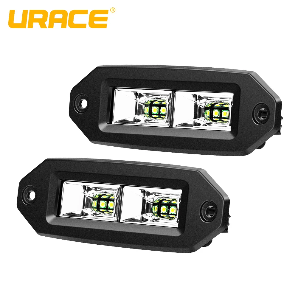 

URACE 7" 40W Off road LED Bar 12v 24v Flood LED Light Driving Fog Lamp For Car Jeep 4X4 4WD SUV ATV Boat Motorcycle Work Light