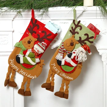 

Christmas Decoration Christmas Socks Ornaments Pendant Small Boots Children New Year Candy Bag Gift Fireplace Tree Jewelry