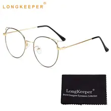 Женские очки для глаз кошки оправа классический бренд Декоративный металл круглые очки Женские Модные прозрачные линзы очки черный, серебристый, золотой