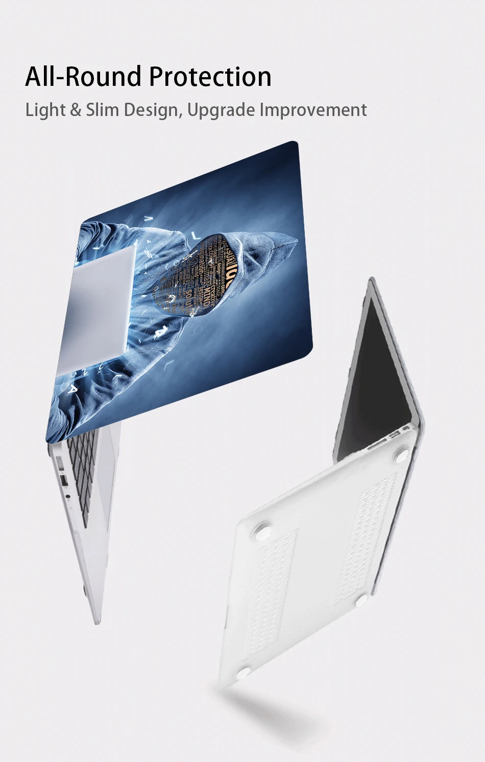 MTT для Apple Macbook Air Pro retina 11 12 13 15 дюймов чехол для ноутбука с сенсорной панелью ПК Жесткий Чехол таинственный хакер чехол для ноутбука
