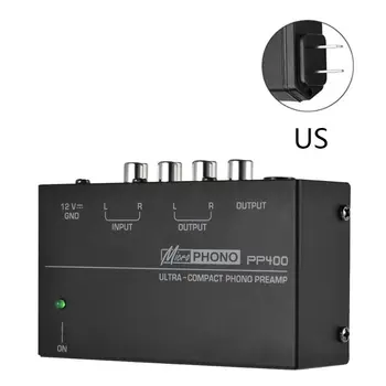 

EU/UK/US Plug Ultra-Compact Phono Preamp Preamplifier with RCA Interfaces R91A
