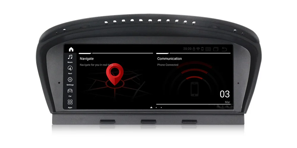 Top Android 9.0 For BMW 5 series/3 E60 E90 Car Multimedia GPS Navigation WiFi BT Multi-point Touch Screen Phone Mirror CIC/CCC 13