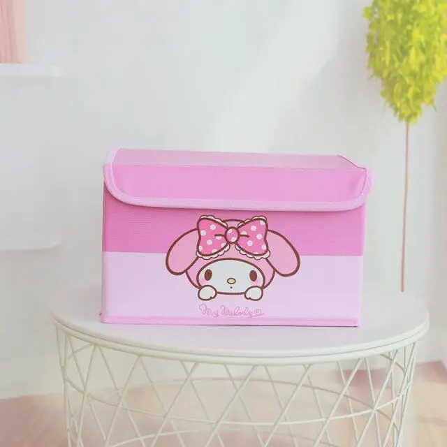 Melody Cinnamoroll Pu складная коробка Кукла для хранения коллекции для девочек#2624