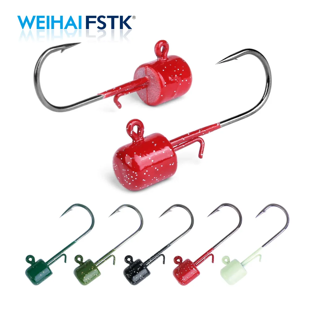 

FSTK Ned Jig head hook hard bait soft worm jig hook 2g 3.5g 5g 7g fishing hook head Jig lure for fishing Pike Fish Accessories