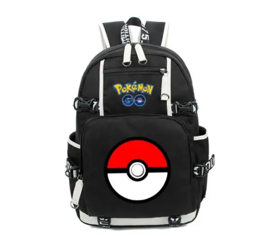 as pictures Игра Pokemon GO Pocket Monste pikachu рюкзак Charizard холст с принтом для мужчин и женщин школьная сумка дорожная сумка рюкзак - Цвет: as pictures