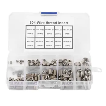 

150PCS /set Repair Coil Insert Stainless Steel 304 Thread M3 M4 M5 M6 M8