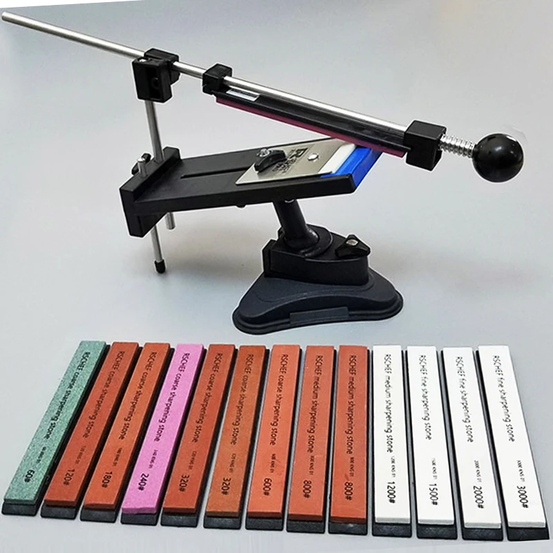

ruixin pro Sharpener Professional Kitchen Knife Fix Fixed Angle with multi high quality stones sharpening stone whetstone grind