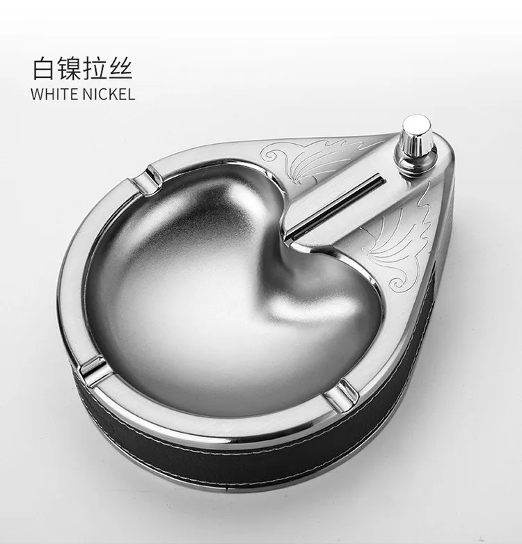Honest металлическая пепельница, миллион спичек 150*120*60 мм 680 г - Цвет: silver