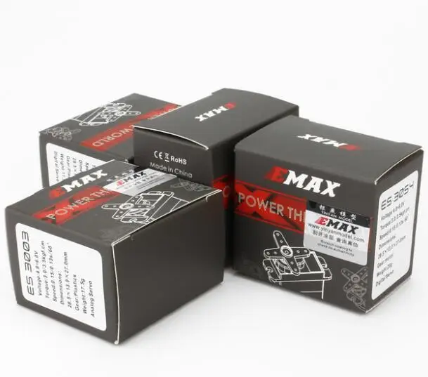 4 шт. EMAX ES3003 ES3004 ES3053 ES3054 17 г пластик/Металл Аналоговый/цифровой сервопривод для F3A 3D RC модель самолета