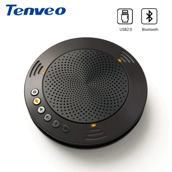

Tenveo A100B Wireless Bluetooth Speakerphone Professional Unified Communicaton Speakerphone Fit for Android or iOS System