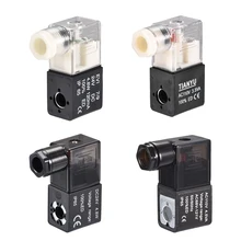 Uxcell 1/2/4 шт. воздушный клапан катушки, нержавеющая сталь электромагнитный DC 24V для 4V210 серии светодиодный красный/зеленый светильник высокочастотные характеристики