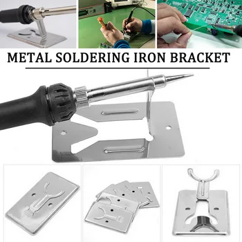 

New 50x80mm Simple Soldering Iron Stand Y-Type Electric Soldering Iron Support Frame Stand Cleaner Electric Iron Fittings