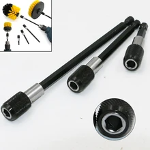 Hex Shank Quick Change Lever Screwdriver Magnetic Bit Holder With Abrasion-resistant Stable Adjustable Collar Woodworking Tool