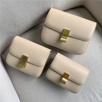 

2020 new tofu bag hand rub grain cowhide box retro bag shoulder messenger bag female luxury handbags women bags designer