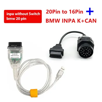 

OBD2 For BMW INPA K+CAN With Switch FTDI FT232RL Chip OBD2 Cable Diagnostic OBD2 Coding Diagnostic Cable INPA K+DCAN Support