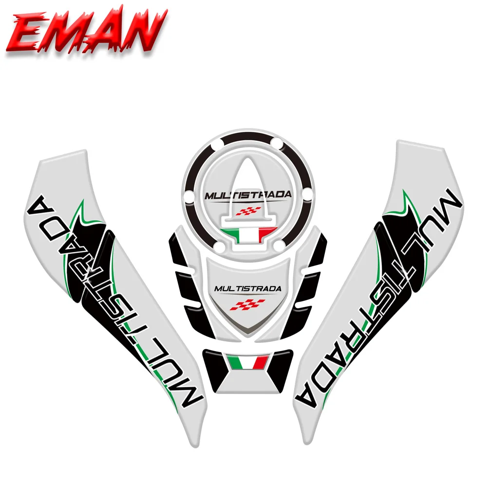 MULTISTRADA Motorcycle 1260s Sticker Fuel Tank Cap Side Protective Pad Scratch Decals Fit For DUCATI PIKES PEAK MTS 1260 | Автомобили и