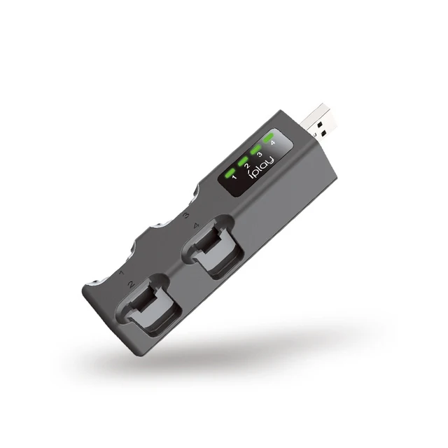 Przenośne Mini USB Hub bezprzewodowa ładowarka cztery ładowania stacji bazowej uchwyt dla Nintendo przełącznik Joycon NS kontroler akcesoria 4