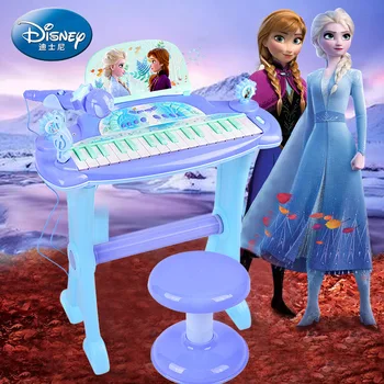 

Original Disney Frozen Children's Electronic Piano Beginner Baby Instrument Piano Music Toy 3-6 Years Old Girl JXT66024