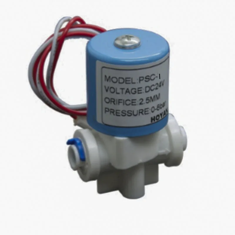 2 варианта Пластик микро электромагнитный клапан диспенсер для воды 1/" BSP 220 В переменного тока регулятор давления газа для очистки воды при помощи обратного осмоса машина 1 шт