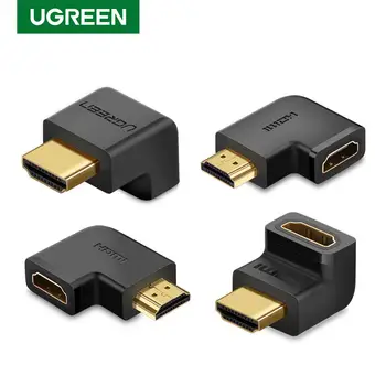 

UGREEN HDMI 90 And 270 Degree Right Angle Adapter Gold Plated High-Speed HDMI Male to Female Connector Adapter for Roku TV Stick