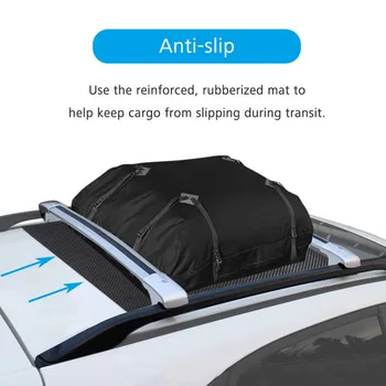 

Travel Car Roof Protection Pad Black Scratch Resistant Foldable Thickened Universal Fit PVC Storge Cargo Bags Cuttable Portable